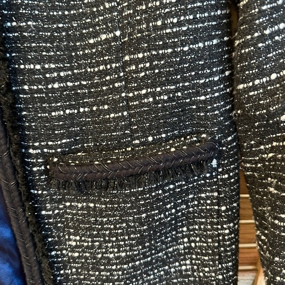 J.Crew Tweed Lurex Lady Coat with Braided Trim- Metallic Size 0 - Picture 4 of 7